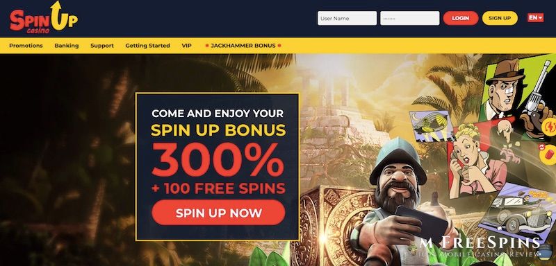 SpinUp Mobile Casino Review