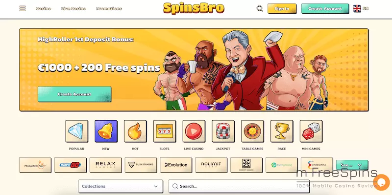 SpinsBro Mobile Casino Review
