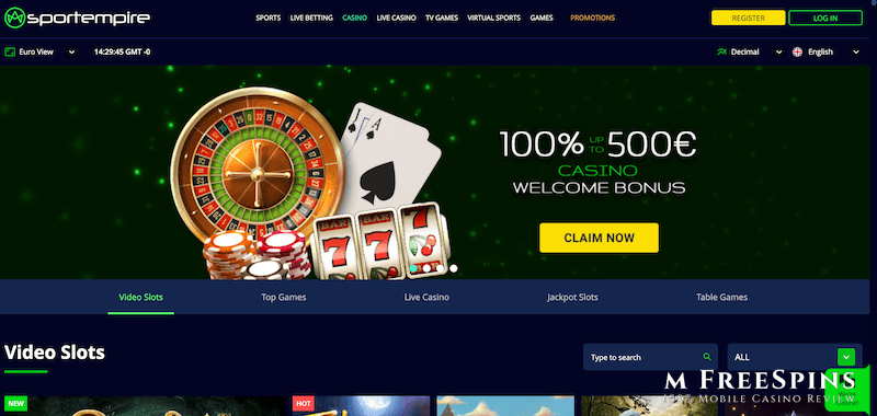 SportEmpire Mobile Casino Review