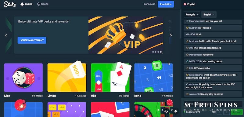 Stake Mobile Casino Review
