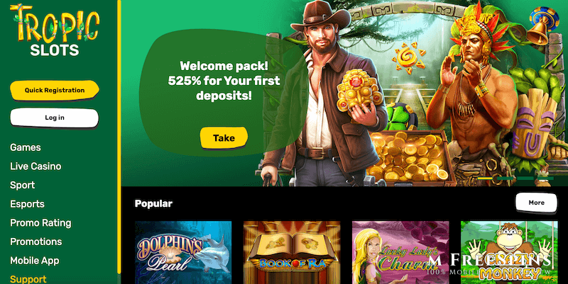 Tropic Slots Mobile Casino Review