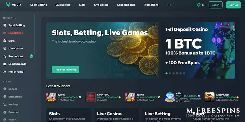 Vave Mobile Casino Review