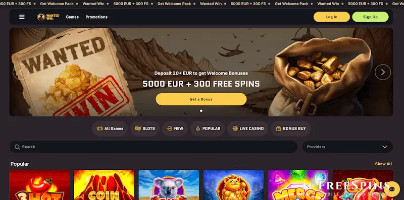 Wanted Win Mobile Casino Review