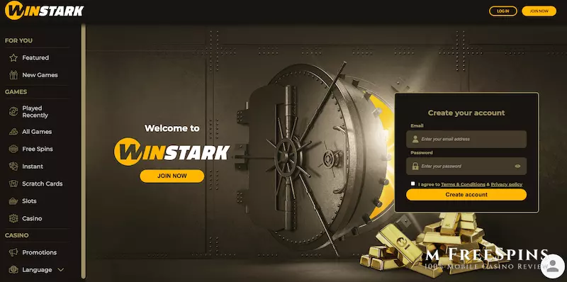 WinStark Mobile Casino Review