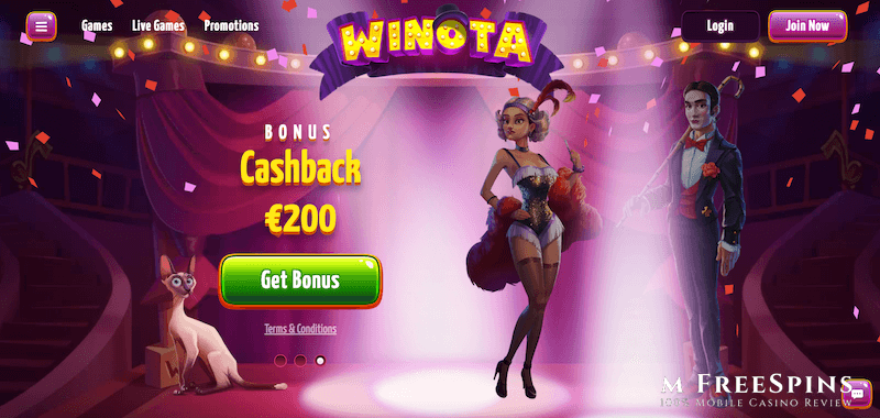 Winota Mobile Casino Review