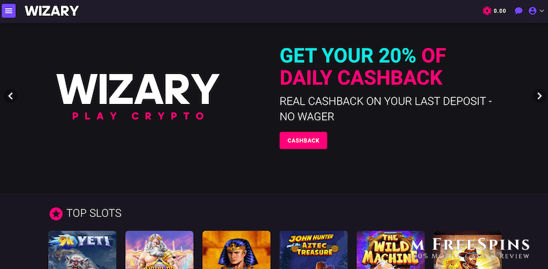 Wizary Mobile Casino Review