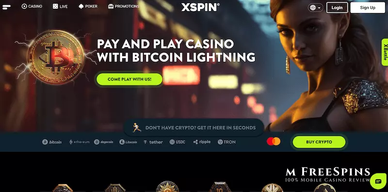 XSpin.io Mobile Casino Review