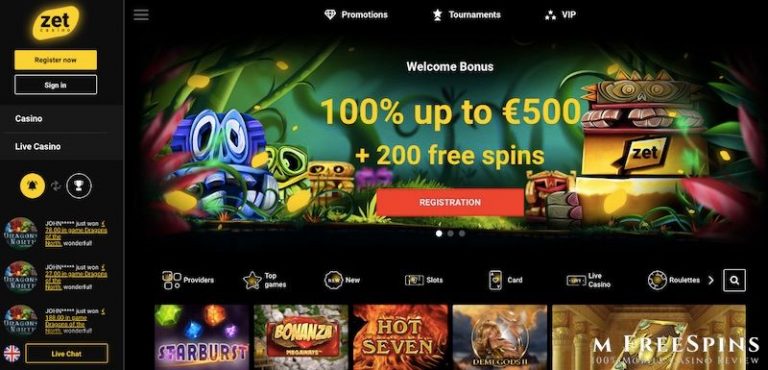 Zet Casino Free Spins No Deposit on Mystic Mirror