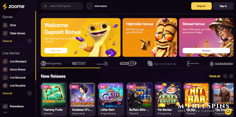 Zoome Mobile Casino Review