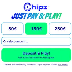 chipz casino no deposit bonus