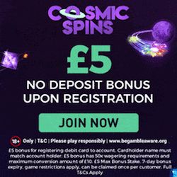 cosmic spins casino no deposit bonus