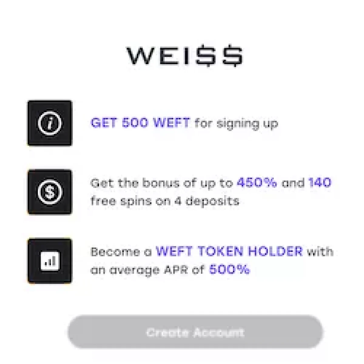 Weiss casino free spins